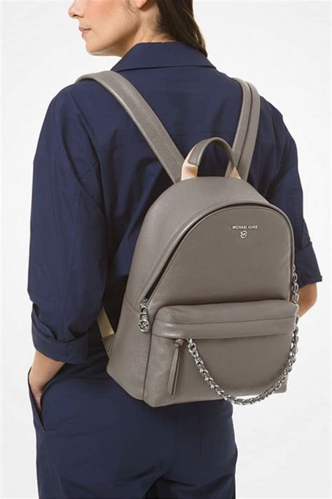 michael kors slater md backpack|michael kors pebbled leather backpack.